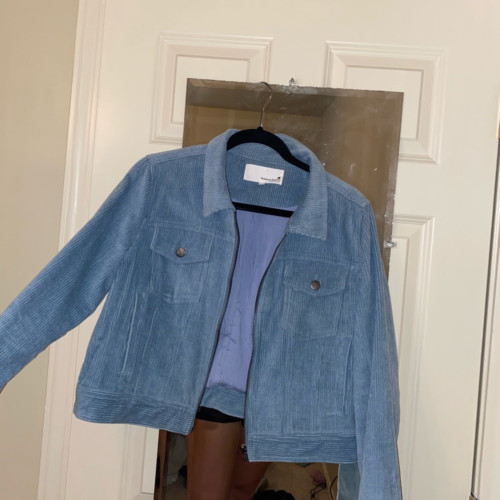 Corduroy cropped jacket